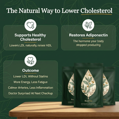 Root Tea - Supports Adiponectin To Help Lower Cholesterol Levels Naturally