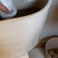 ToiletGuard in toilet tank